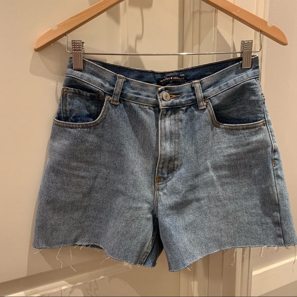 Brandy Melville high rise denim Bermuda shorts - Picture 3 of 14